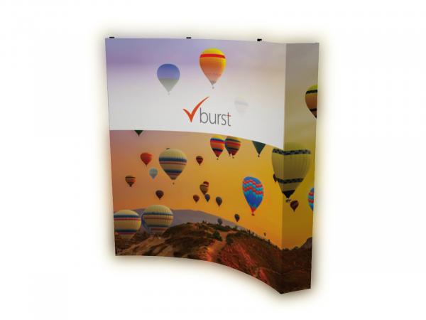 BACKLIT V-Burst 8' Curved Display