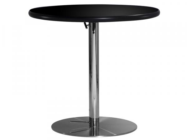 30" Round Cafe Table w/ Black Top and Hydraulic Base (CECA-023)
 -- Trade Show Furniture Rental