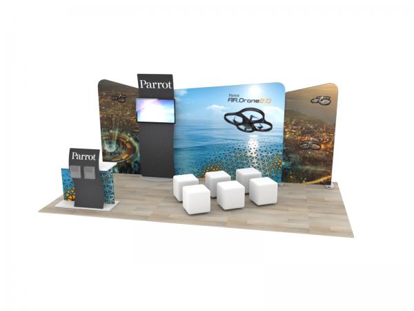 ECO-2120 Sustainable Trade Show Display -- 10 x 20 Version