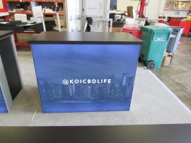 (4) MOD-1700 Backlit Counters with Tension Fabric Graphics and Locking Storage -- Image 4