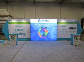 Double-sided LED Lightbox Backwall with SEG Fabric Graphics