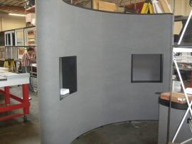 QD-115 Quadro S Pop Up Display with Fabric Panels and (2) Product Shadowboxes -- Image 2