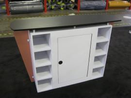 eSmart Custom Reception Counter w/ Wing Accents and Lockable Storage -- Image 2
