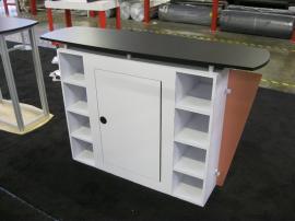 eSmart Custom Reception Counter w/ Wing Accents and Lockable Storage -- Image 3