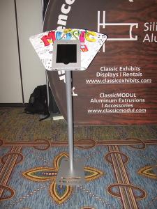 Misc. iPad Kiosks with Halo, Face Plate, and Vertical Support Custom Graphics -- Image 6
