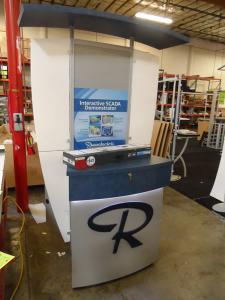 Custom Kiosk with Canopy and Storage Drawer -- Image 1