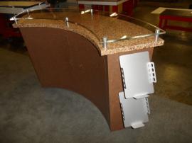 Custom Re-configurable Inline with Reception Counter, Bar Counter, iPad Mounts, and Tension Fabric Graphics -- Image 4