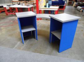 DI-660 Portable Folding Fabric Counters with Shelves -- Image 2