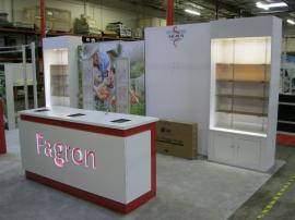Custom eSmart (including 10x10 breakdown) with Backlit Counter, Custom Shelving, and Literature Stands -- Image 3