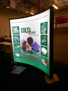 VK-1950 SuperNova Curved Lightbox with Silicone Edge Fabric Graphics and Black Powder-coated Frame -- Image 2