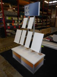 Custom Modular Product Stand with Graphics and Locking Door. Packs in Portable Roto-molded Case -- Image 1