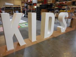 Custom Wood Fabricated Dimensional Letters for a Retail Clothing Store -- Image 1