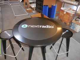 OTM-100 "On The Move" Portable Table and Chairs with Graphic Inserts -- Image 2