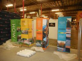 (8) 24" x 80" Modular Extrusion Towers with Fabric Graphics -- Image 2