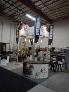 RENTAL: Modified RE-9077 20' x 20' Island Design with 16' High Tower and (6) Pendant Lights