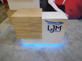 Custom Counter with Locking Storage and LED Accent Lights