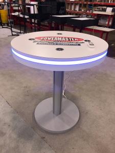 MOD-1453 Bistro Charging Tables with Graphics and Programmable LED Perimeter Lights