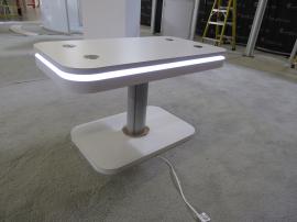 Modified MOD-1467 Charging Table with Wireless and Wired Ports and LED Perimeter Lights