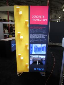 Double-sided Backlit LED Tower with SEG Fabric Graphics