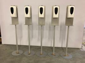 (5) MOD-9004 Hand Sanitizer Stands with Touch-less Dispensers