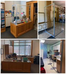 Custom PPE Safety Dividers for School Offices and Hallways
