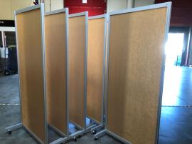 Custom and Standard Safety Dividers with Clear Acrylic and Aluminum Extrusion Frames
