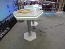 (2) MOD-1465 Wireless Charging Tables with Graphics and RGB Programmable LED Lights