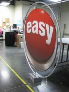 Portable Rotating Sign with Tension Fabric Graphics -- Image 3