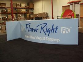 Aero Overhead Tension Fabric Hanging Sign -- Triangle (with and without graphics) -- Image 1