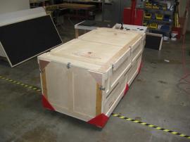 Large Custom Wood Crate with Top and Side Openings -- Image 1