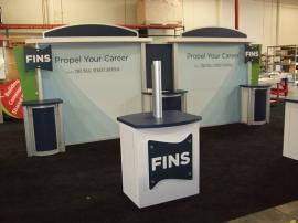 Visionary Designs 10' x 20' Hybrid Exhibit with (2) Custom Workstations -- Image 2