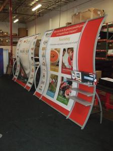 Custom Perfect 10 Portable Hybrid Displays with Tension Fabric Graphics -- Image 1