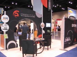 20' x 20' TS2 Booth for Classic Exhibits/ClassicMODUL (front) and Eco-systems Sustainable Exhibits (back)  -- Image 1