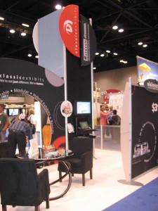 20' x 20' TS2 Booth for Classic Exhibits/ClassicMODUL (front) and Eco-systems Sustainable Exhibits (back)  -- Image 2