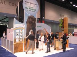 20' x 20' TS2 Booth for Classic Exhibits/ClassicMODUL (front) and Eco-systems Sustainable Exhibits (back)  -- Image 3