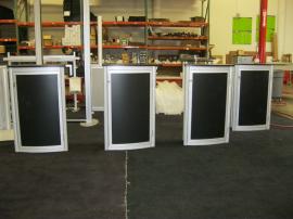 ECO-18C Rental Counters with Black Laminate from Eco-systems Sustainable Exhibits -- Image 1
