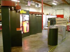10' x 20' Euro LT Exhibit with Backlit Graphics (DM-0259) and Conference Wall . Full-size "Display" Doors to be Added by Client.